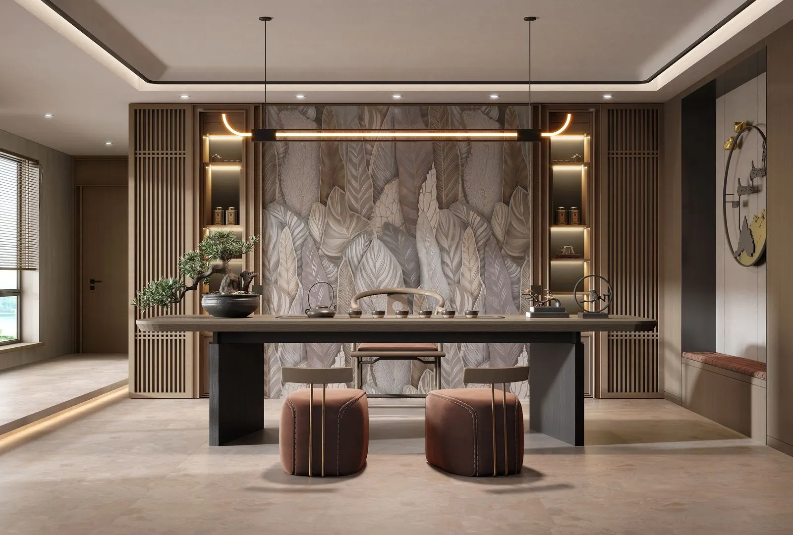 Fendi Grey – Luxe Stone Panel JBR7515302H2-2 – phối cảnh 1