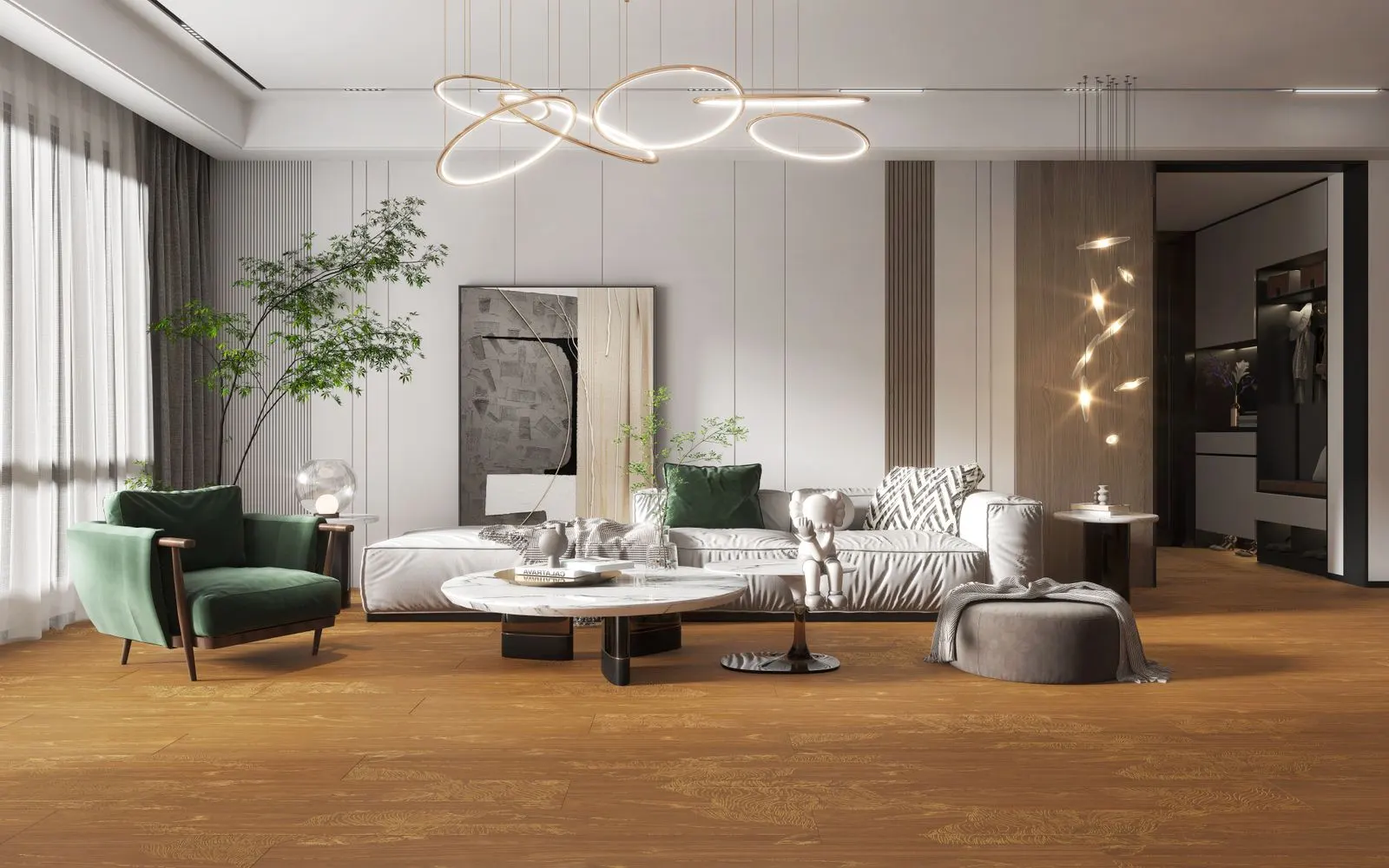 Golden Walnut JKY2218479-4 – phối cảnh 2