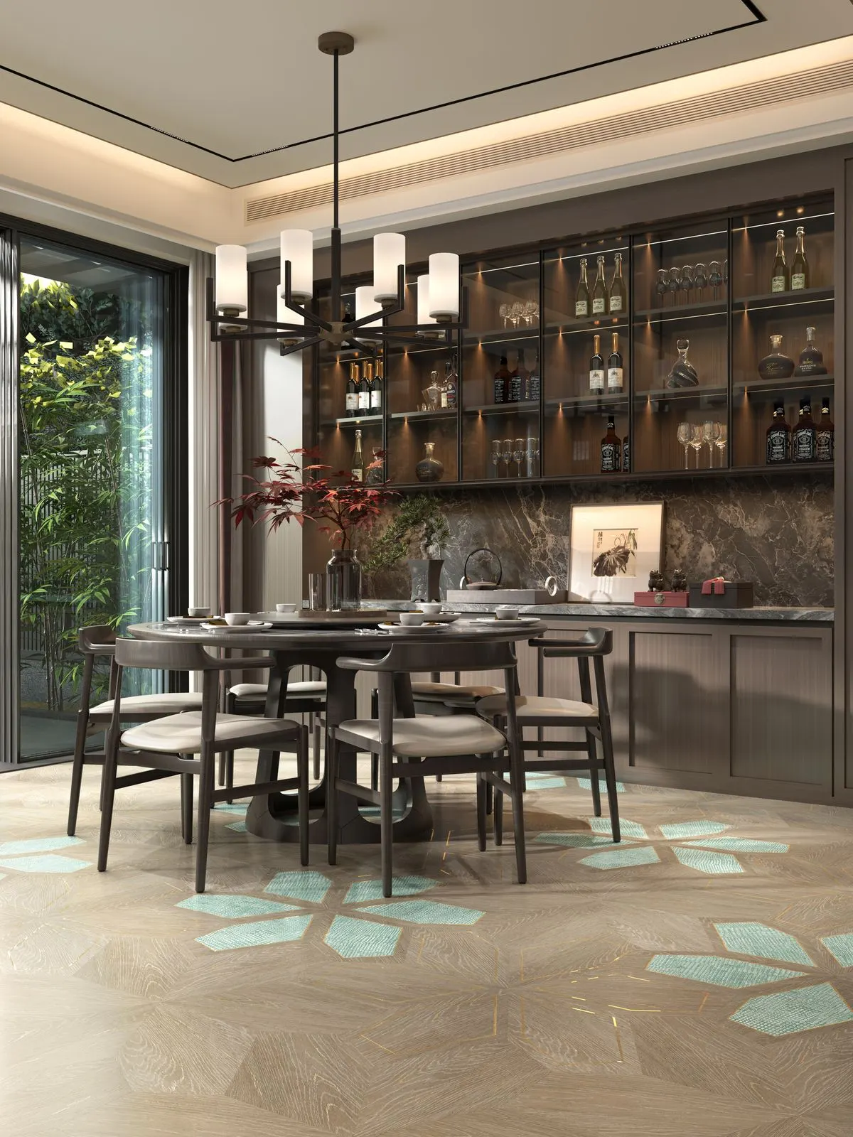 Light Brown Petal Wood JSM2645376 – phối cảnh 3