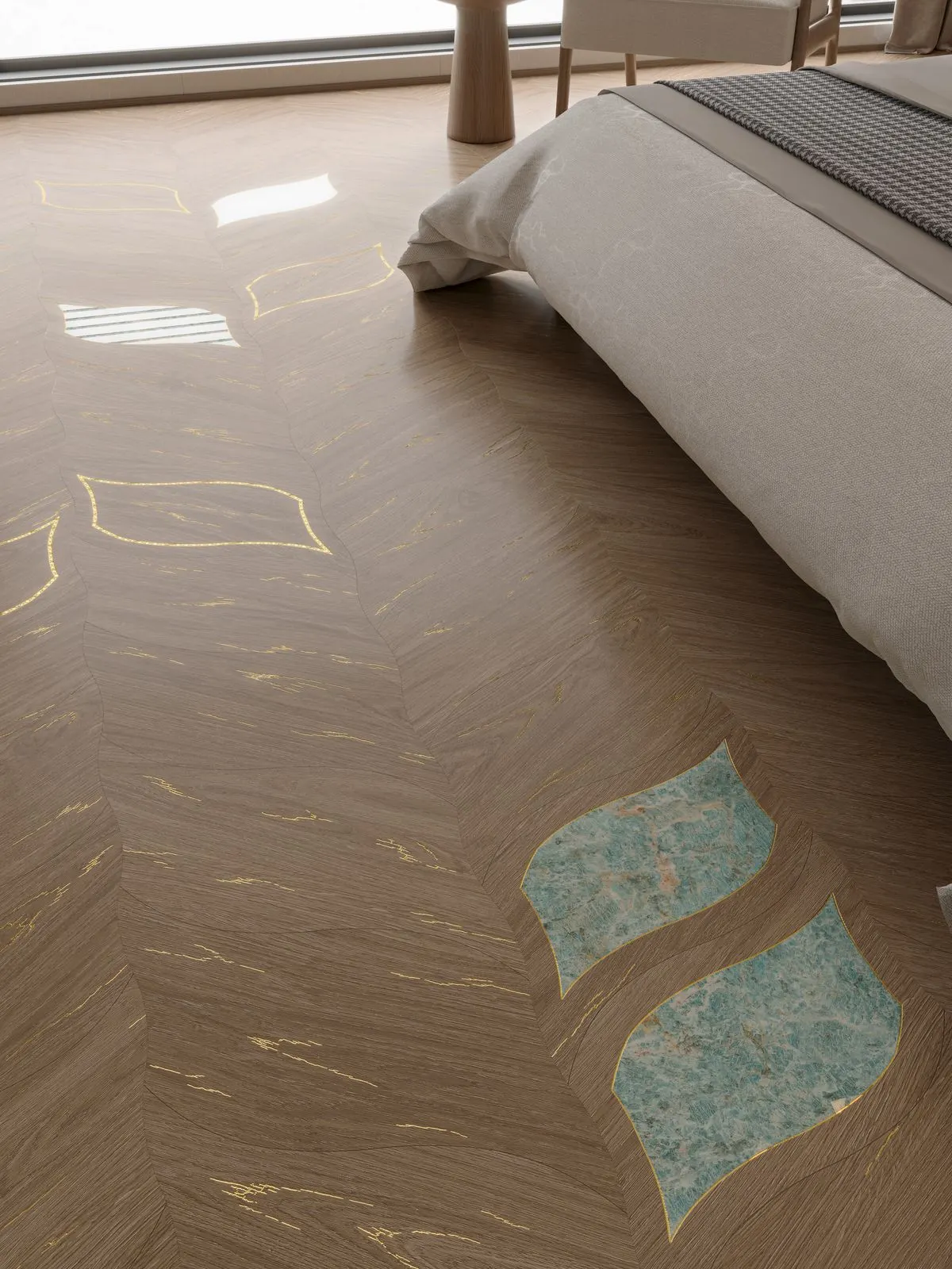 Medium Leaf Wood JSM413381 – phối cảnh 3