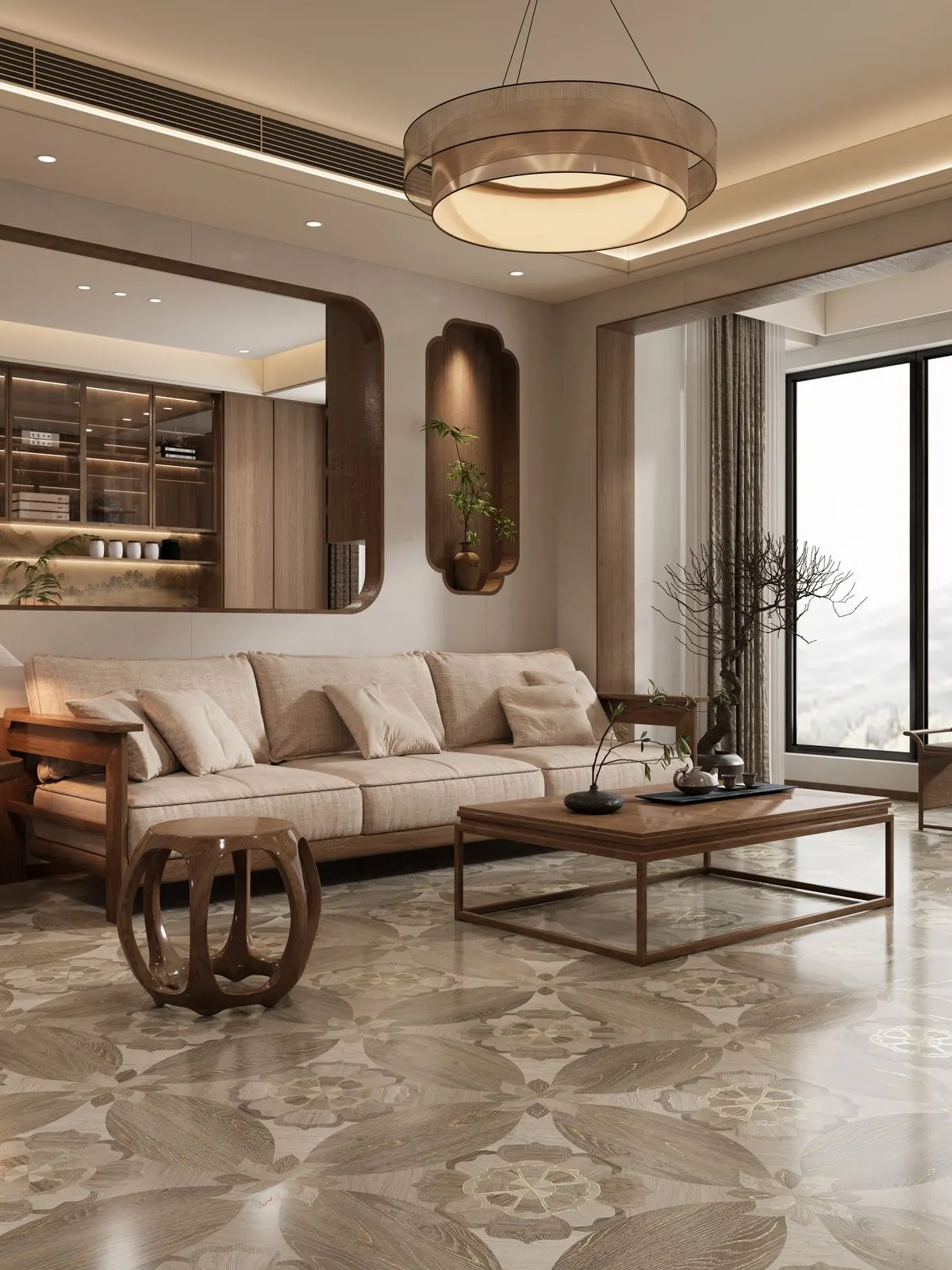 Light Lotus Wood JSM685397 – phối cảnh 3