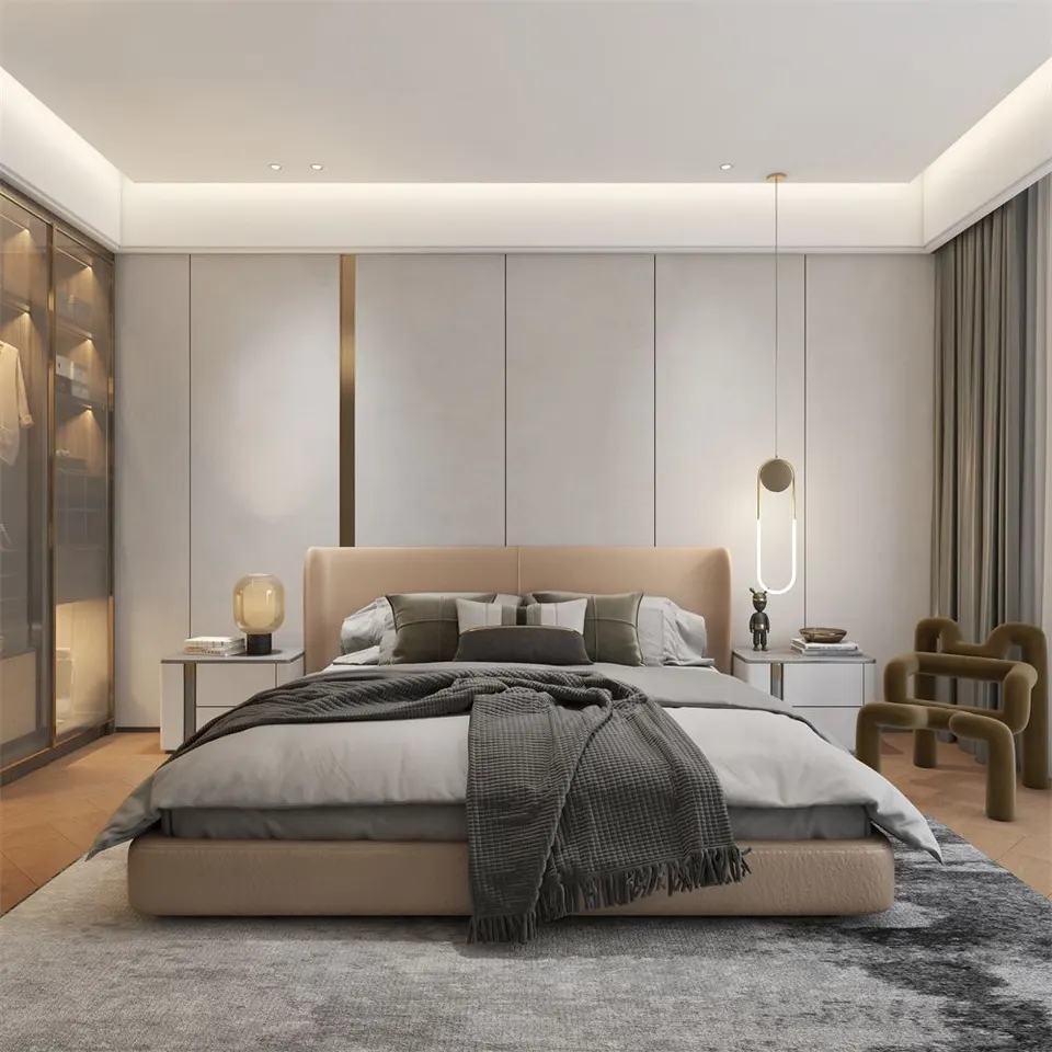 Biệt thự Quảng Châu, Quảng Đông – Phòng ngủ hiện đại sang trọng, JKY826094